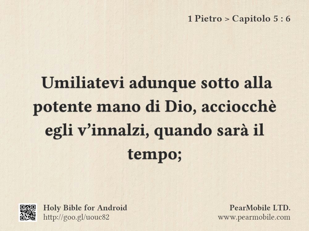 1 Pietro, Capitolo 5:6